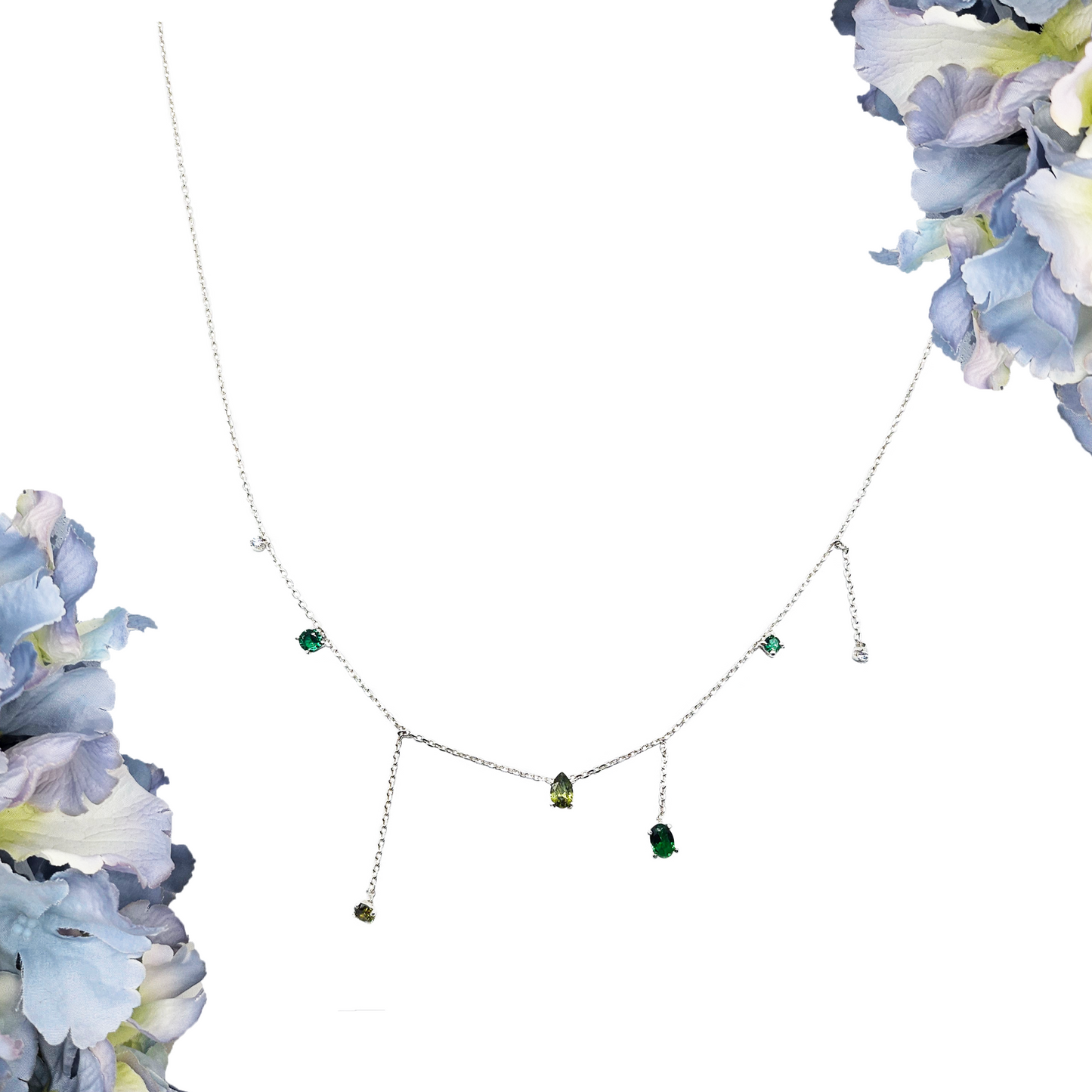 Collar Asimetrico Verde