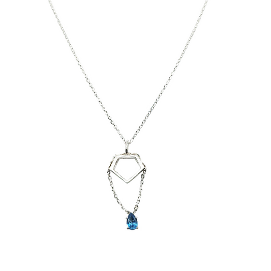 Collar Rombo Azul